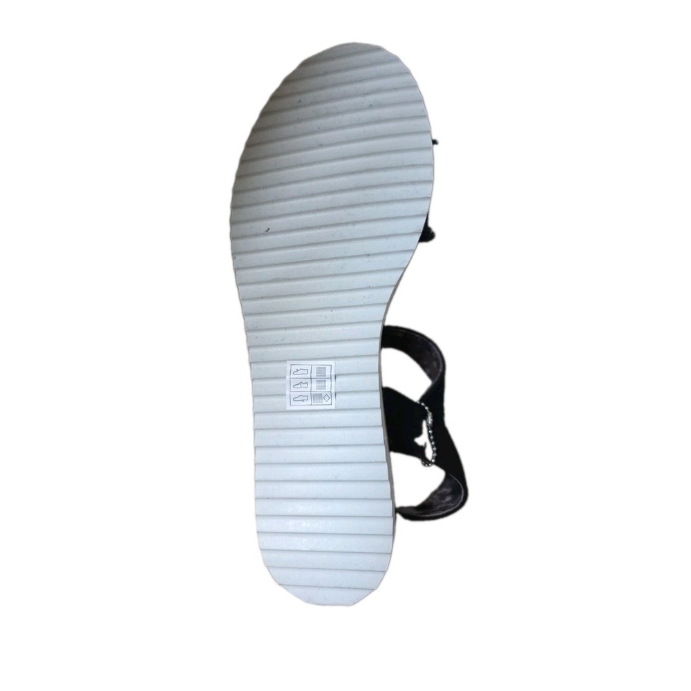 Skechers BOBS Desert Kiss Black Strappy Memory Fm Wedge Sandals Wms Size 11 NWT - Picture 16 of 16